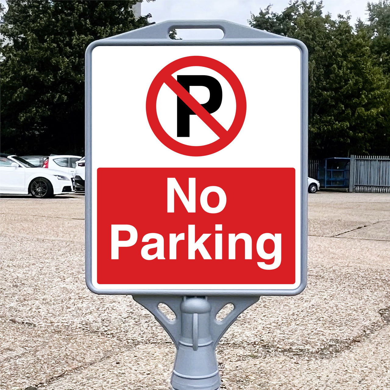 No Parking Freestanding School Sign