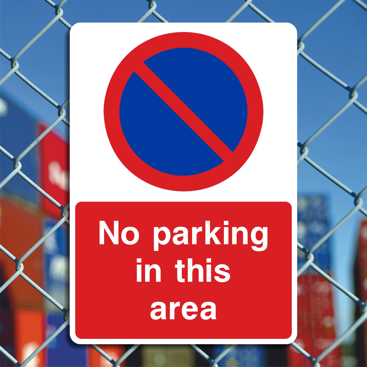 No Parking In This Area Sign