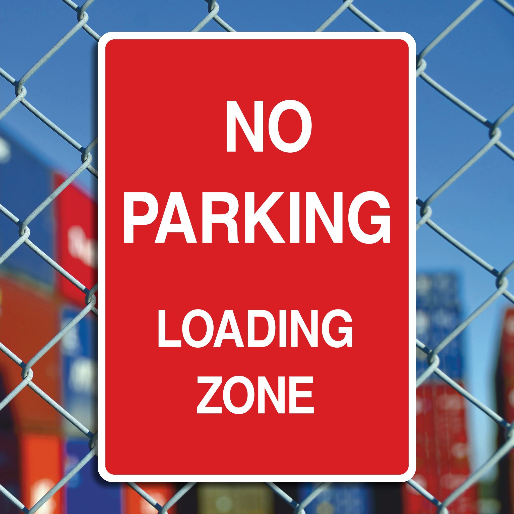 No Parking Loading Zone Sign