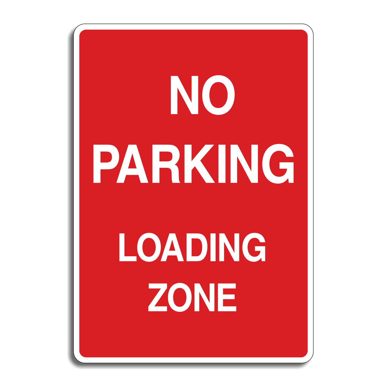 No Parking Loading Zone Sign