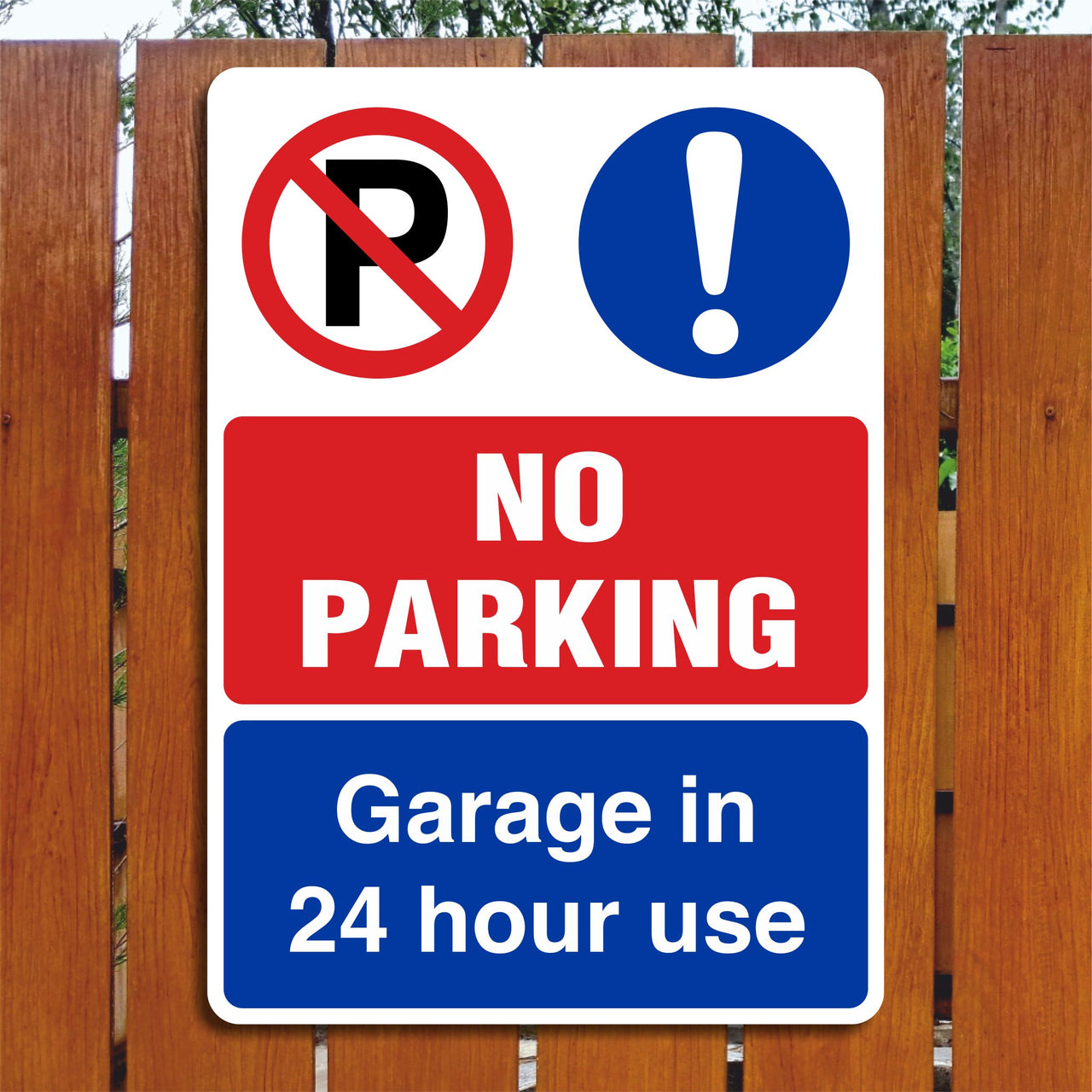 No Parking Garage In 24 Hour Use Sign