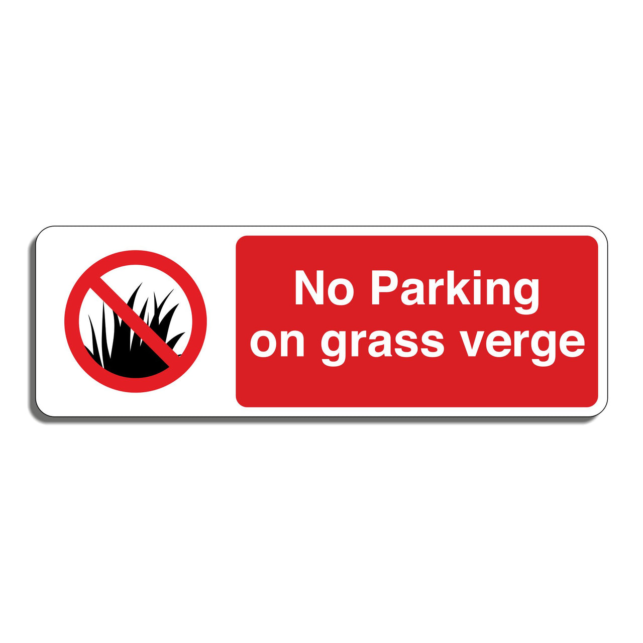 No Parking On Grass Verge Sign