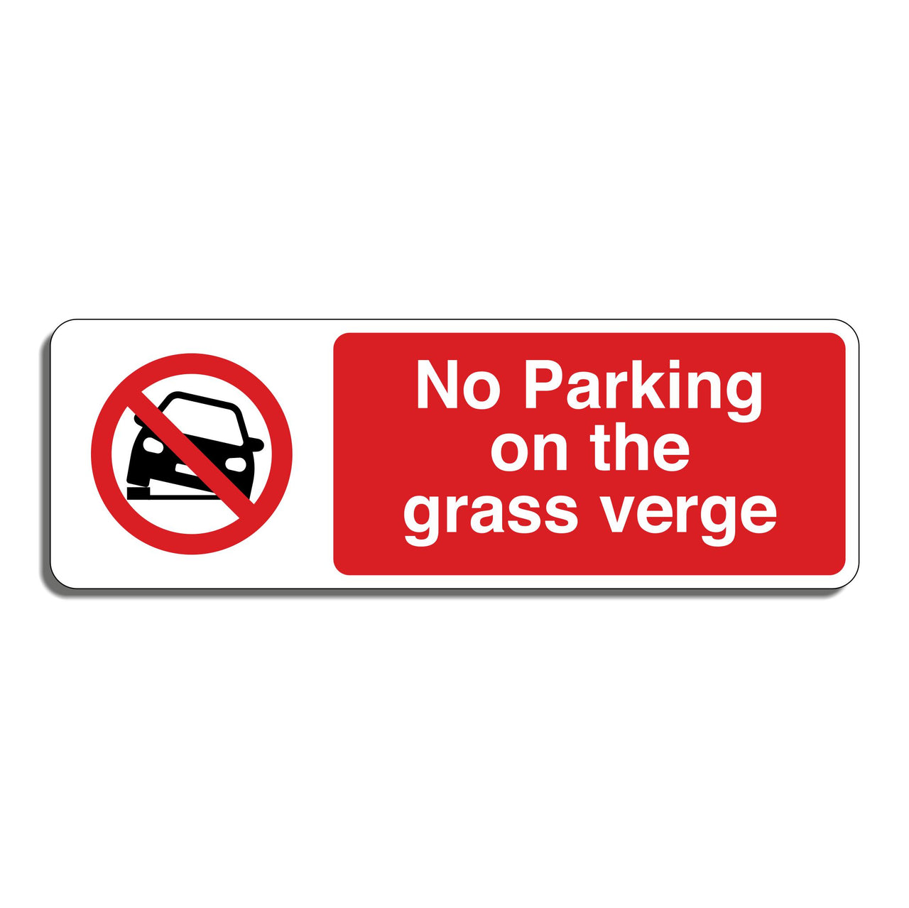 No Parking On The Grass Verge Sign
