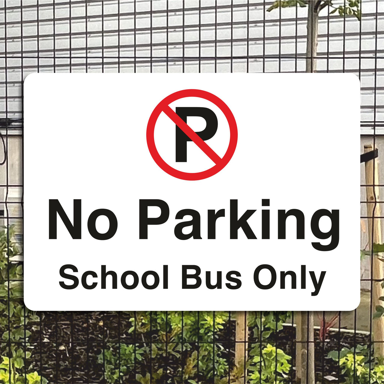 No Parking School Bus Only Sign