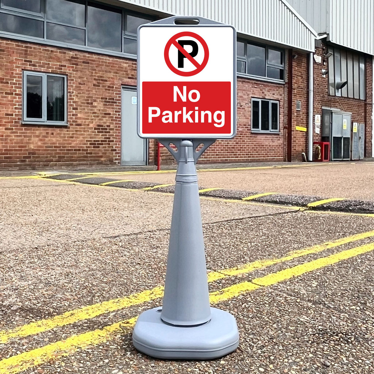 No Parking Freestanding School Sign