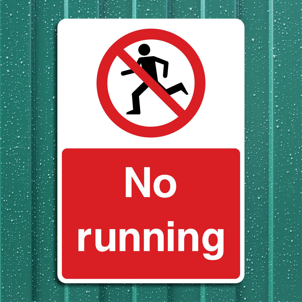 No Running Sign