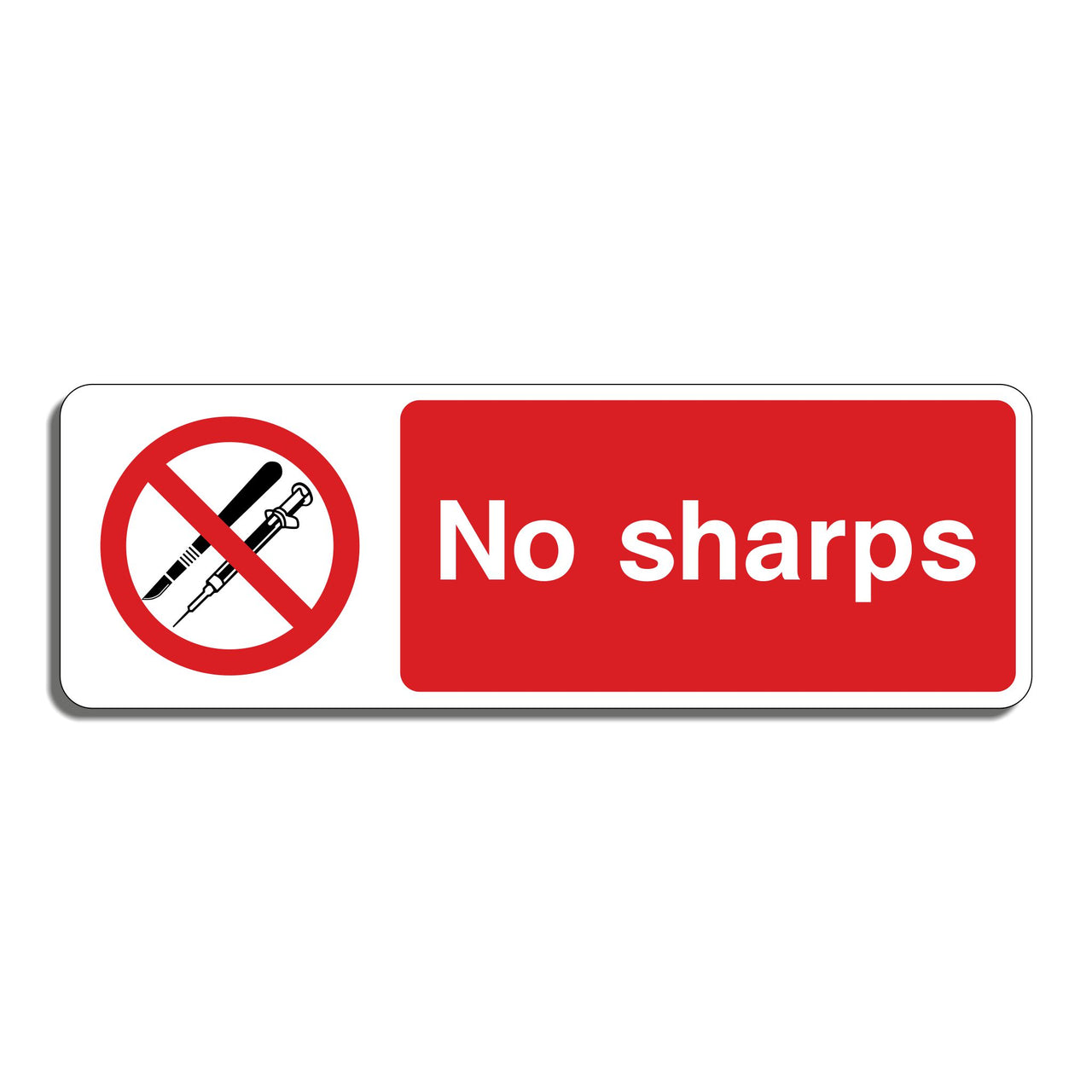 No Sharps Sign