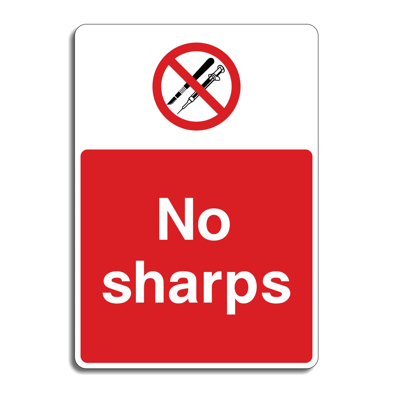 No Sharps Sign