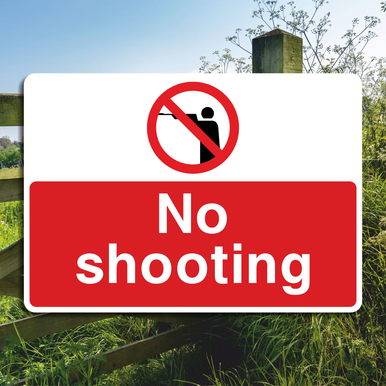 No Shooting Sign