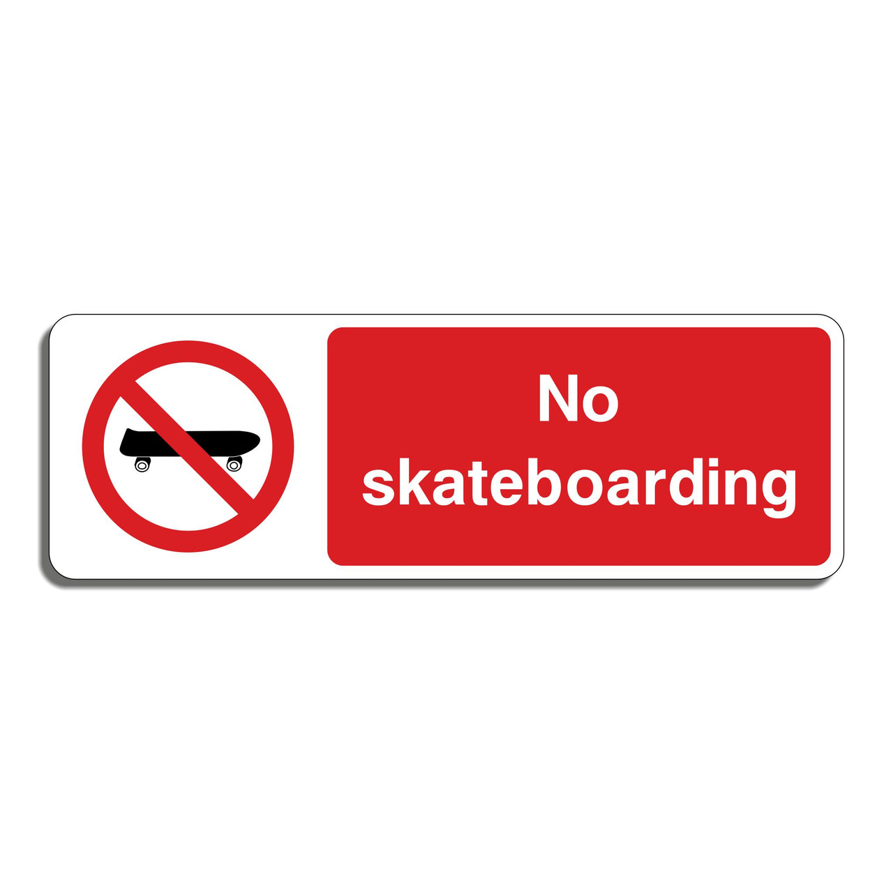 No Skateboarding Sign