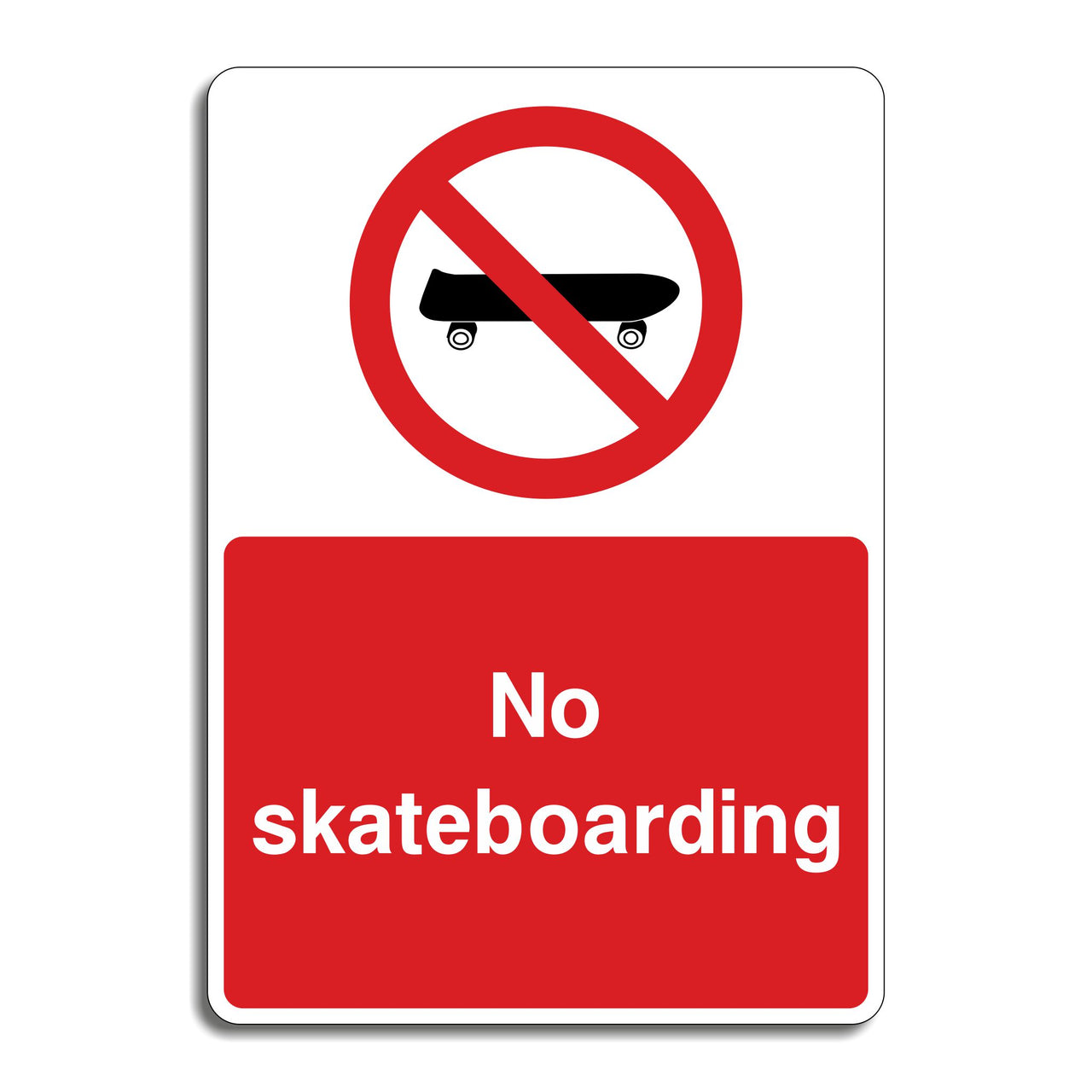 No Skateboarding Sign