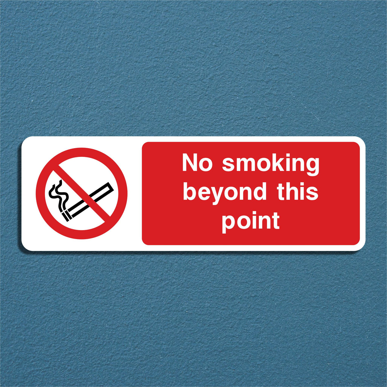 No Smoking Beyond This Point Sign