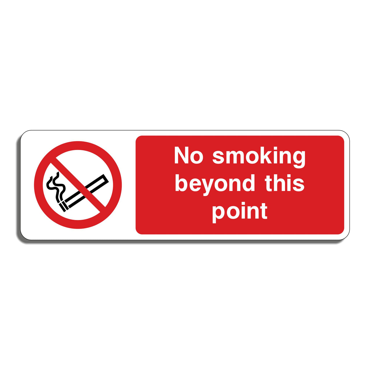 No Smoking Beyond This Point Sign