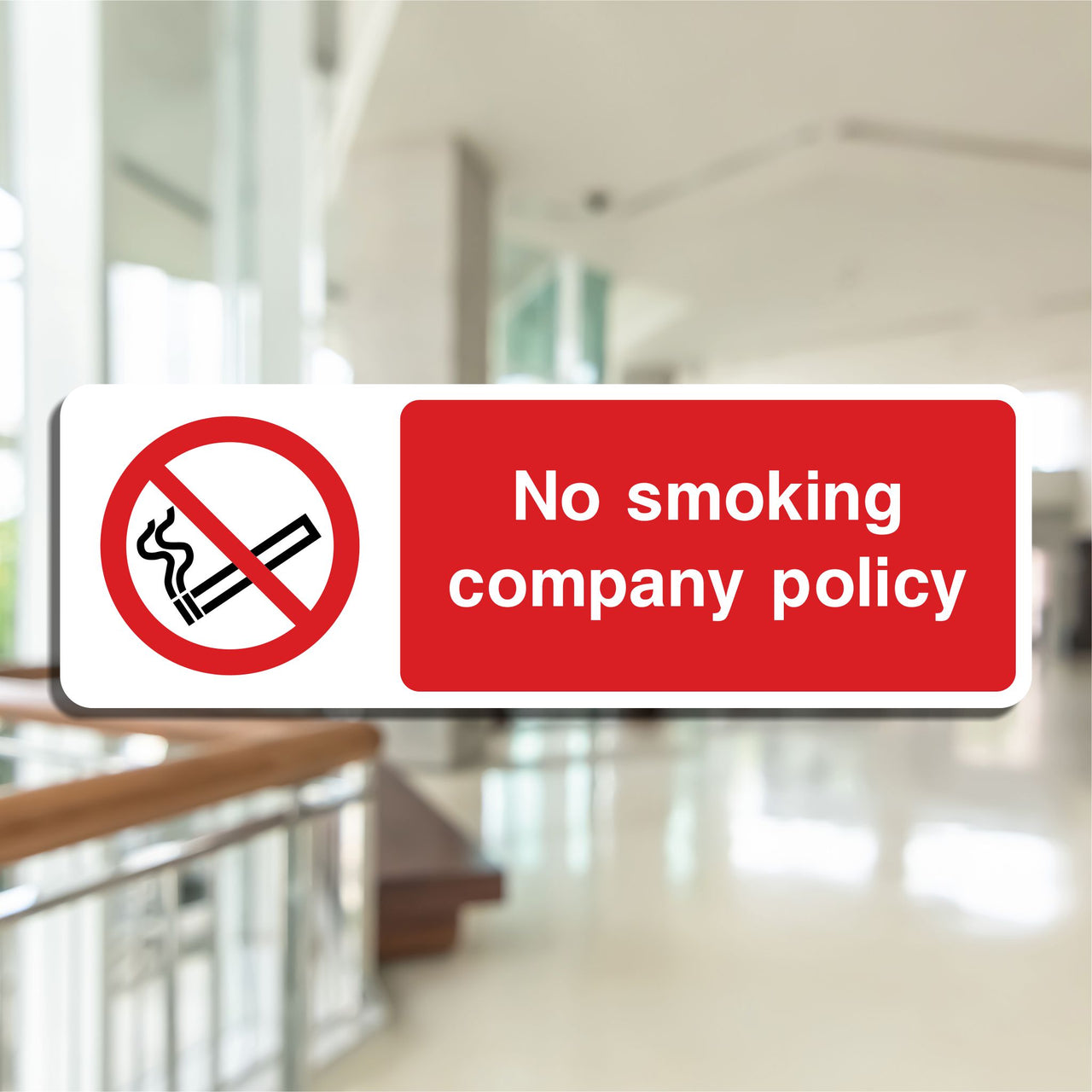 No Smoking Company Policy Sign