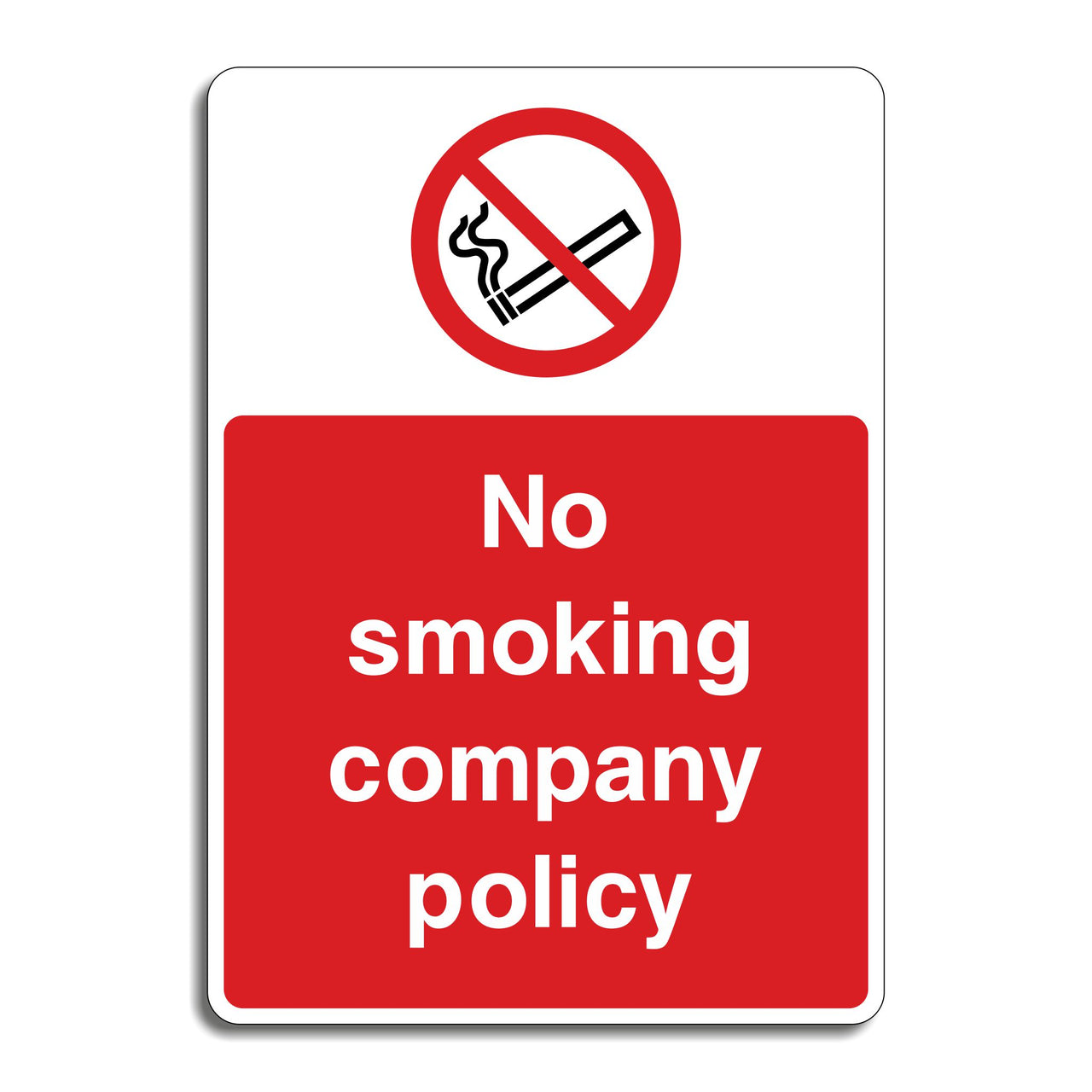 No Smoking Company Policy Sign