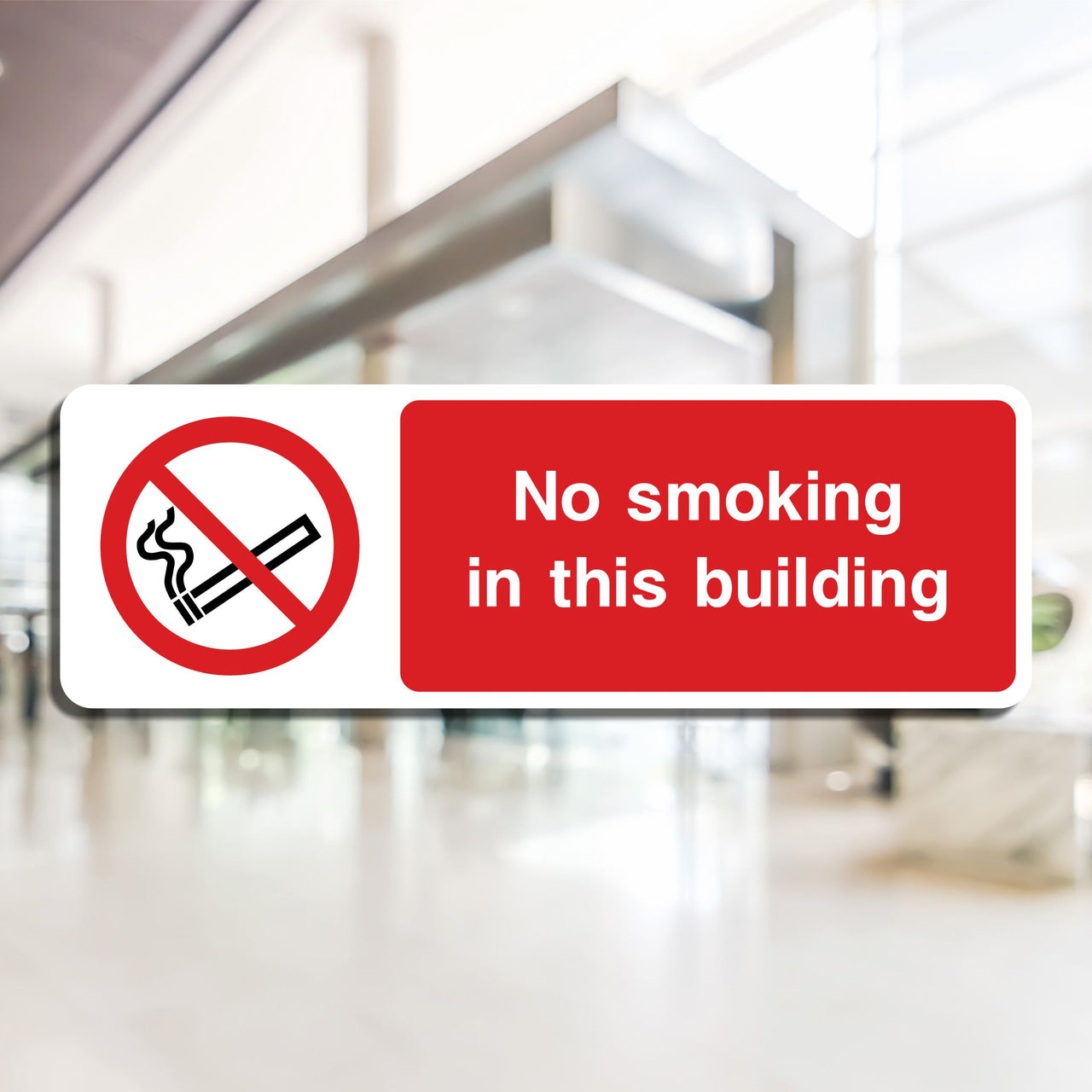 No Smoking In This Building Sign