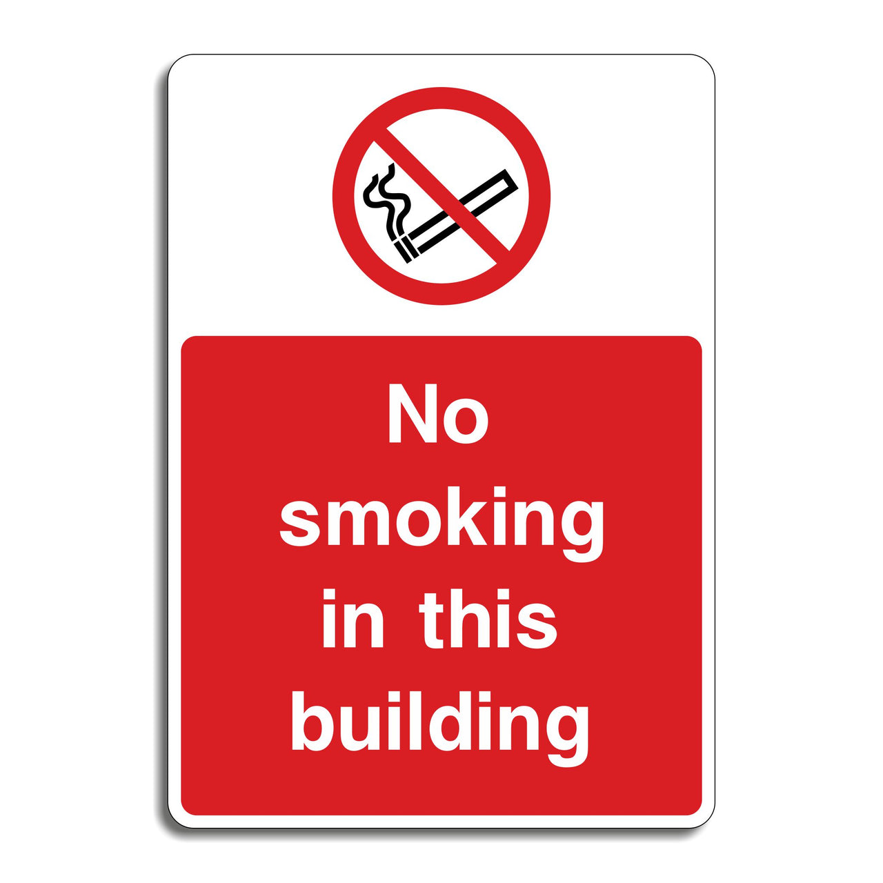 No Smoking In This Building Sign