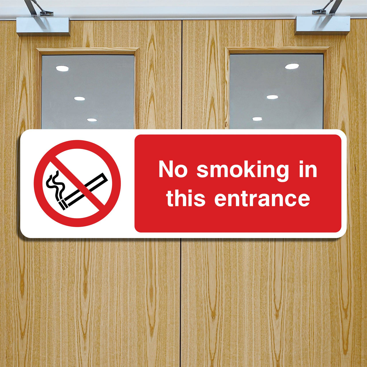 No Smoking In This Entrance Sign