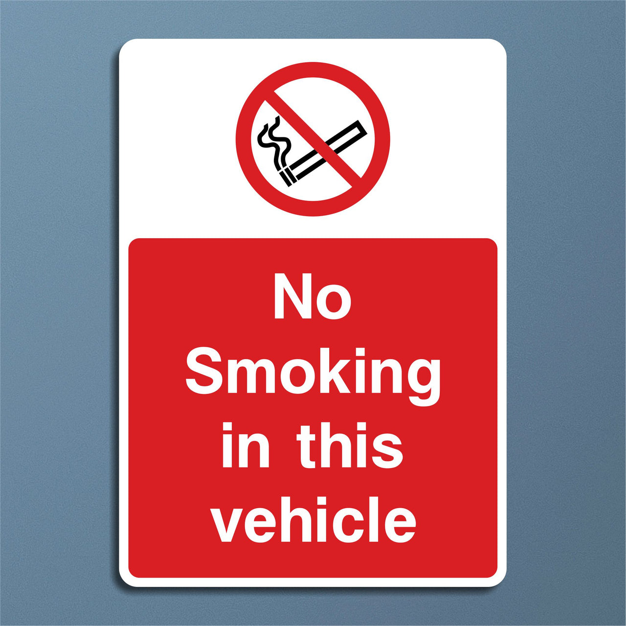 No Smoking In This Vehicle Sign