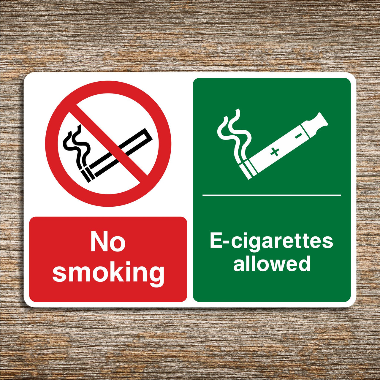 No Smoking E-Cigarettes Allowed Sign