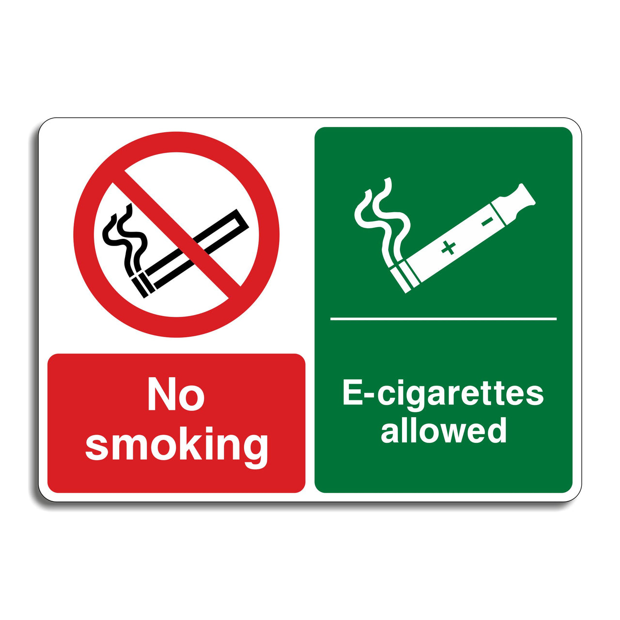 No Smoking E-Cigarettes Allowed Sign