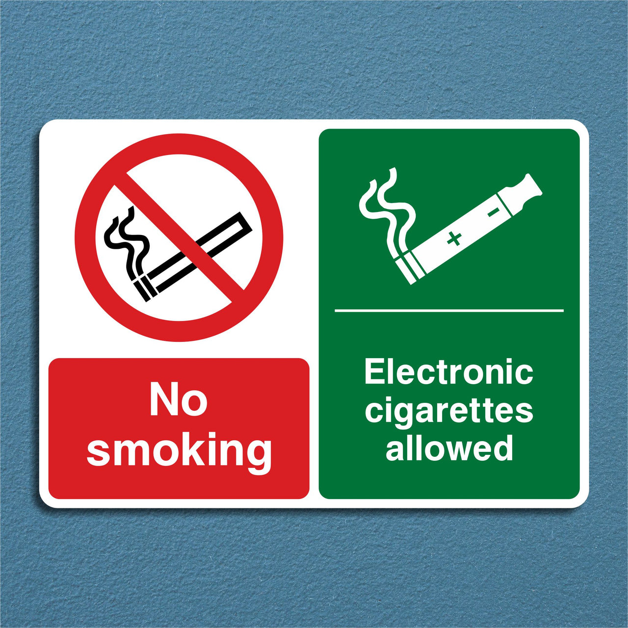 No Smoking Electronic Cigarettes Allowed Sign