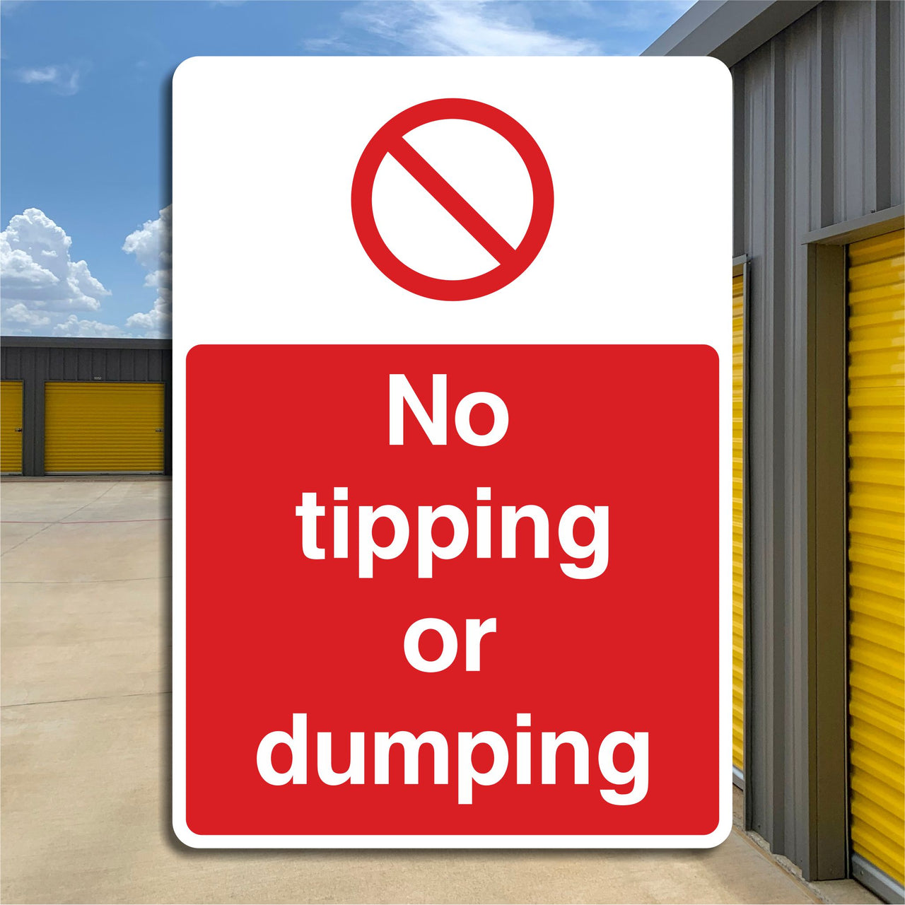 No Tipping Or Dumping Sign