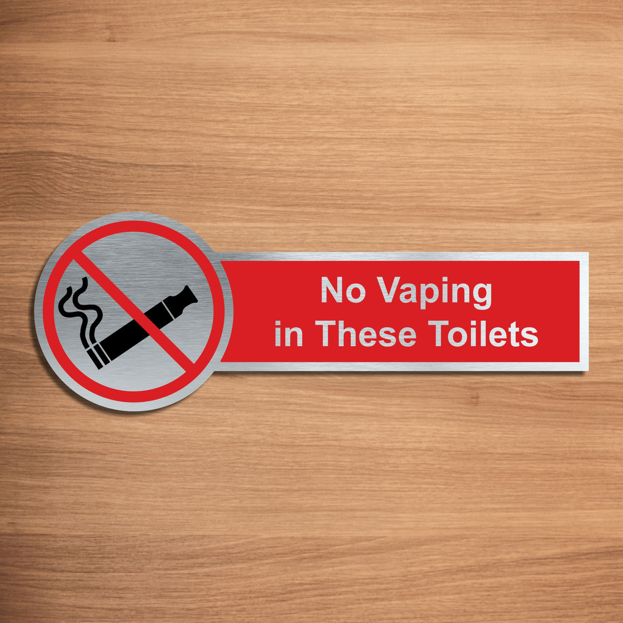 No Vaping in these Toilets Sign
