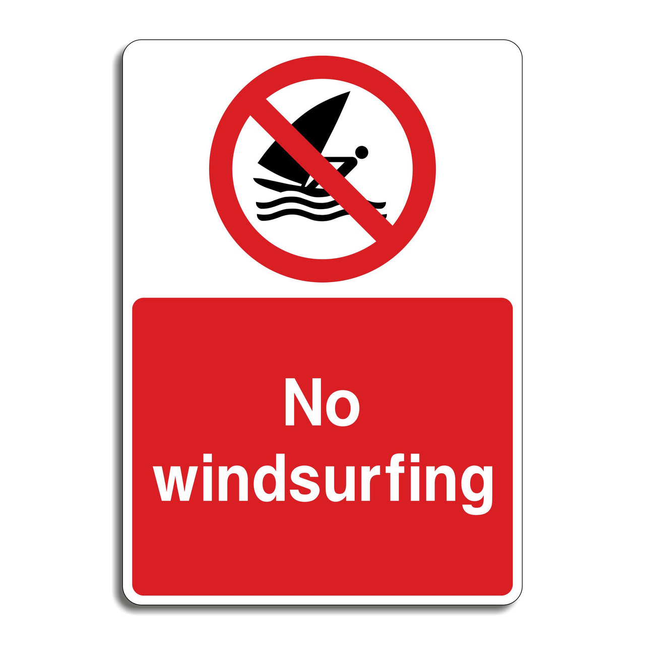 No Windsurfing Sign