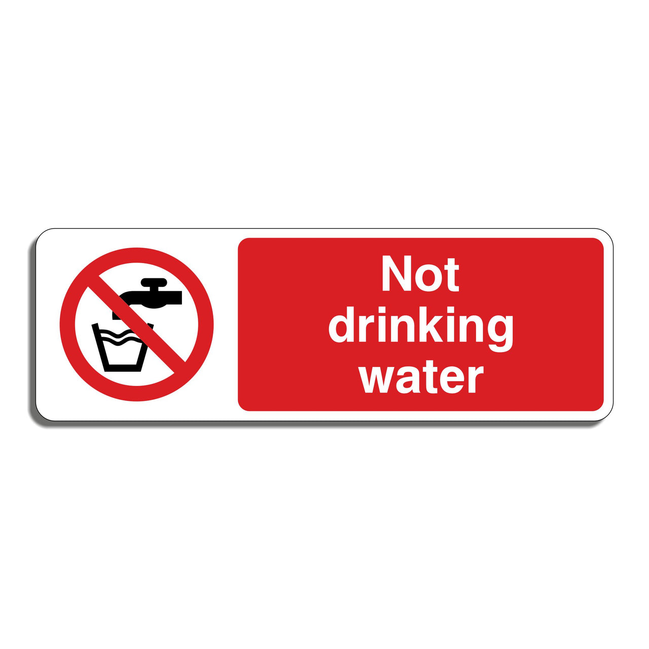 Not Drinking Water Sign