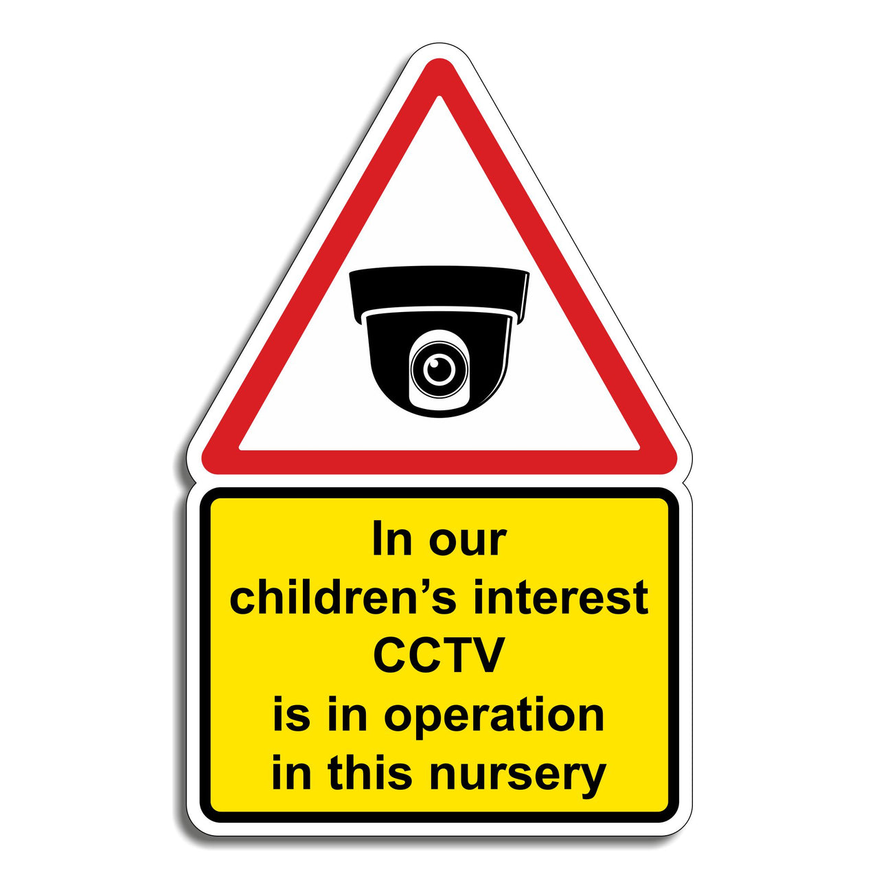 In Our Children's Interest CCTV Is In Operation In This Nursery Sign