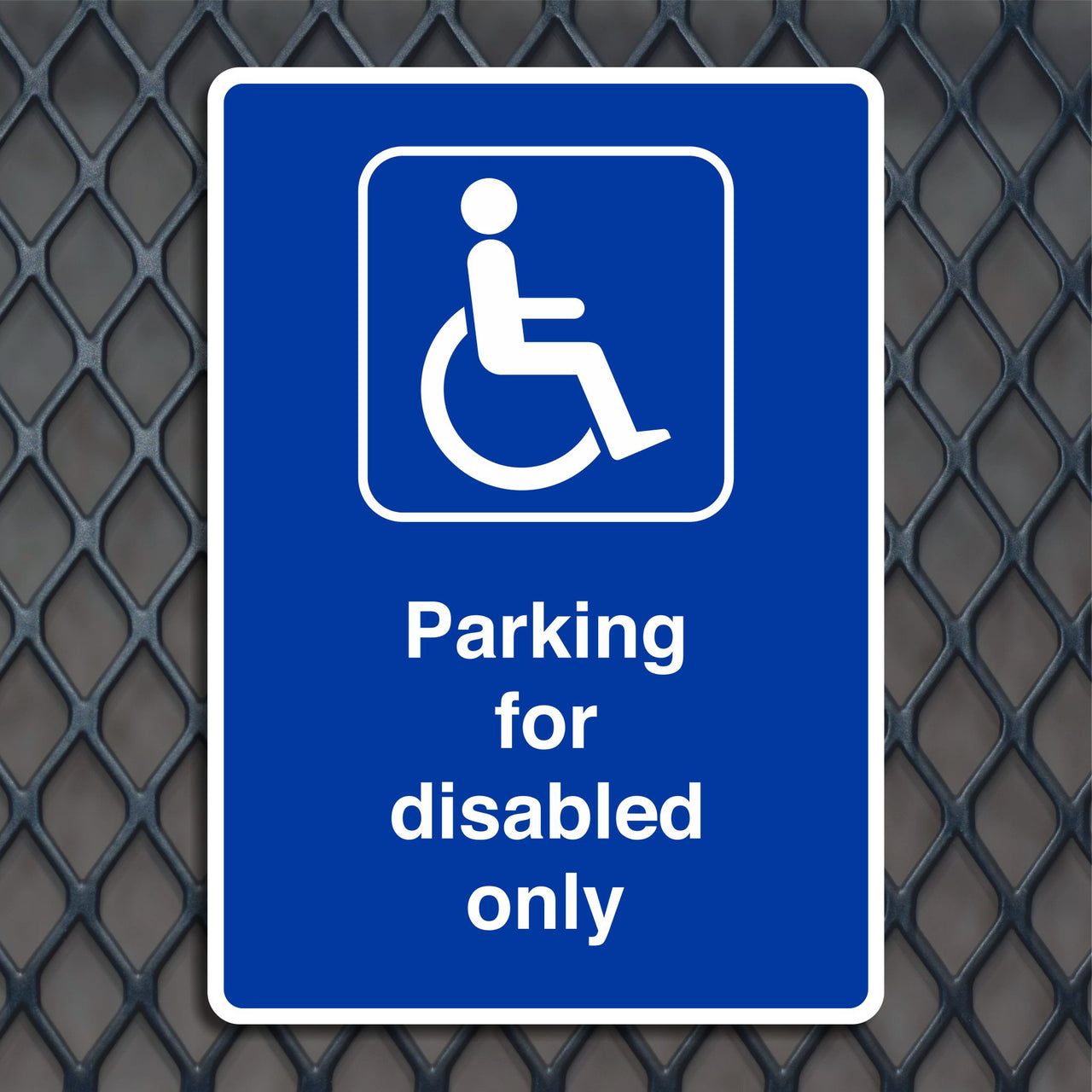 Parking for Disabled Only Sign