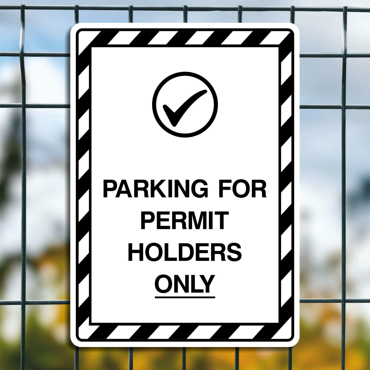 Parking For Permit Holders Only Sign