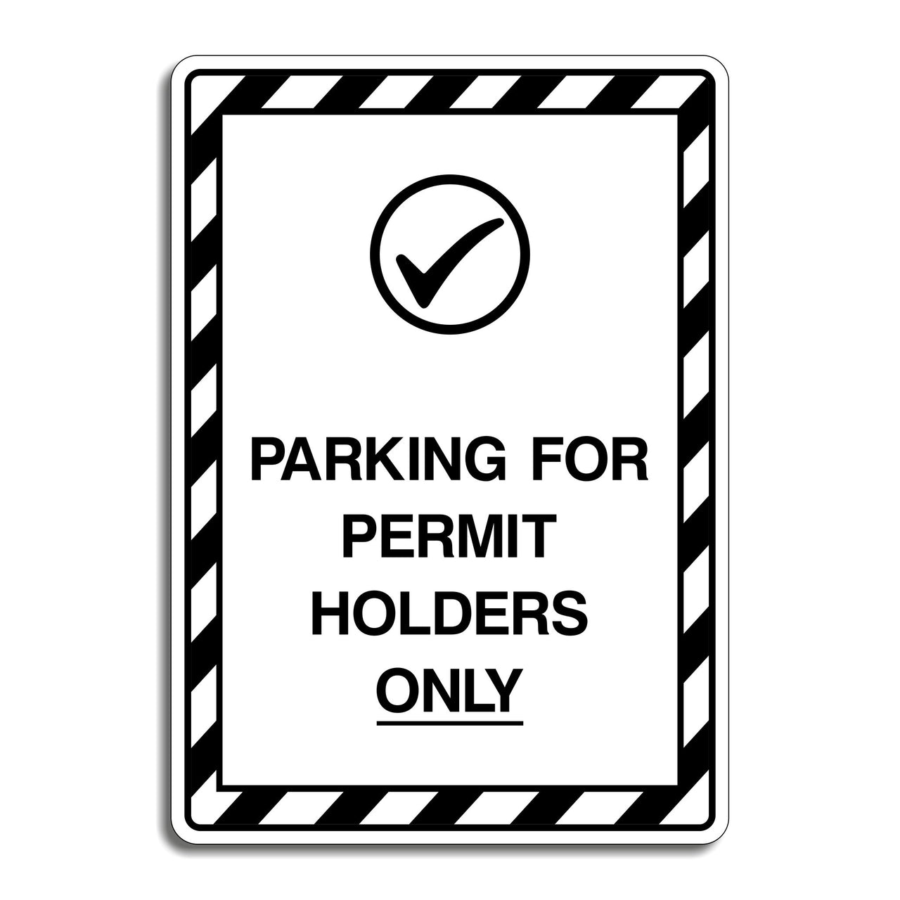 Parking For Permit Holders Only Sign