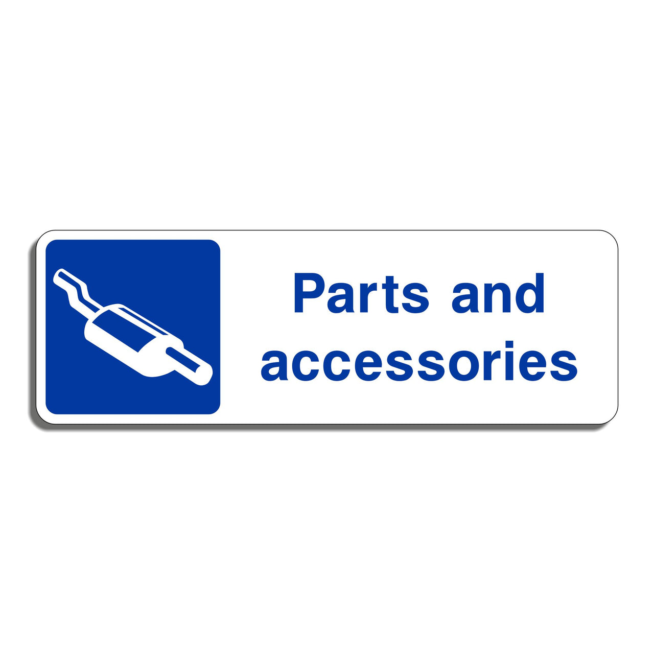 Parts and Accessories Sign