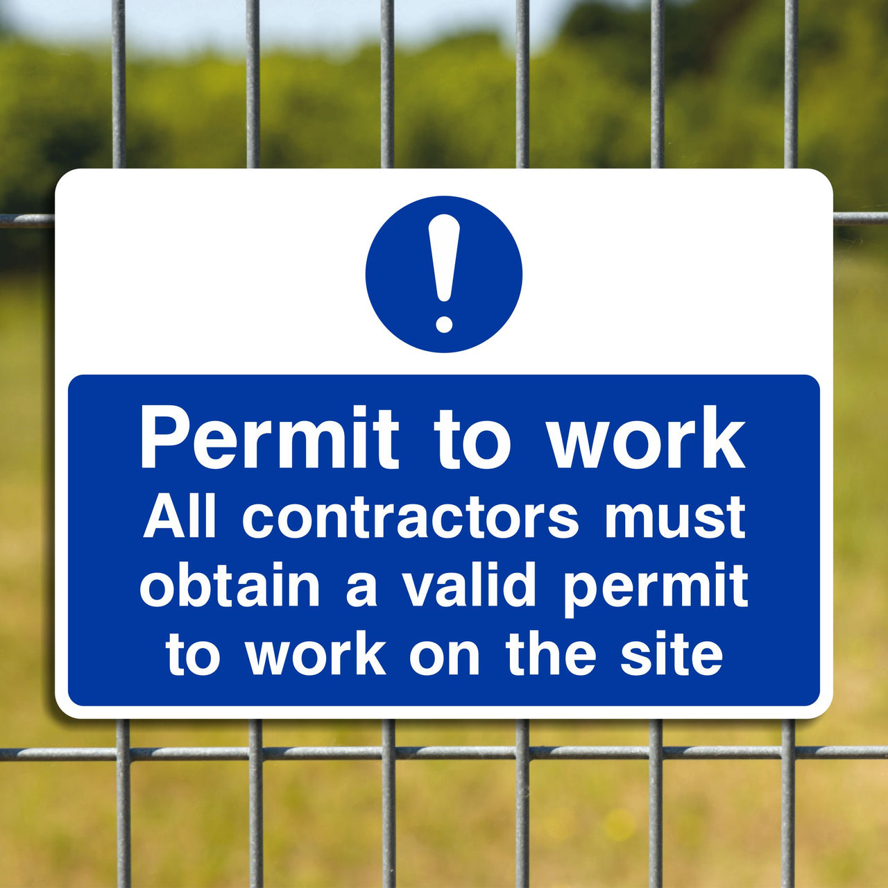Permit to Work Sign