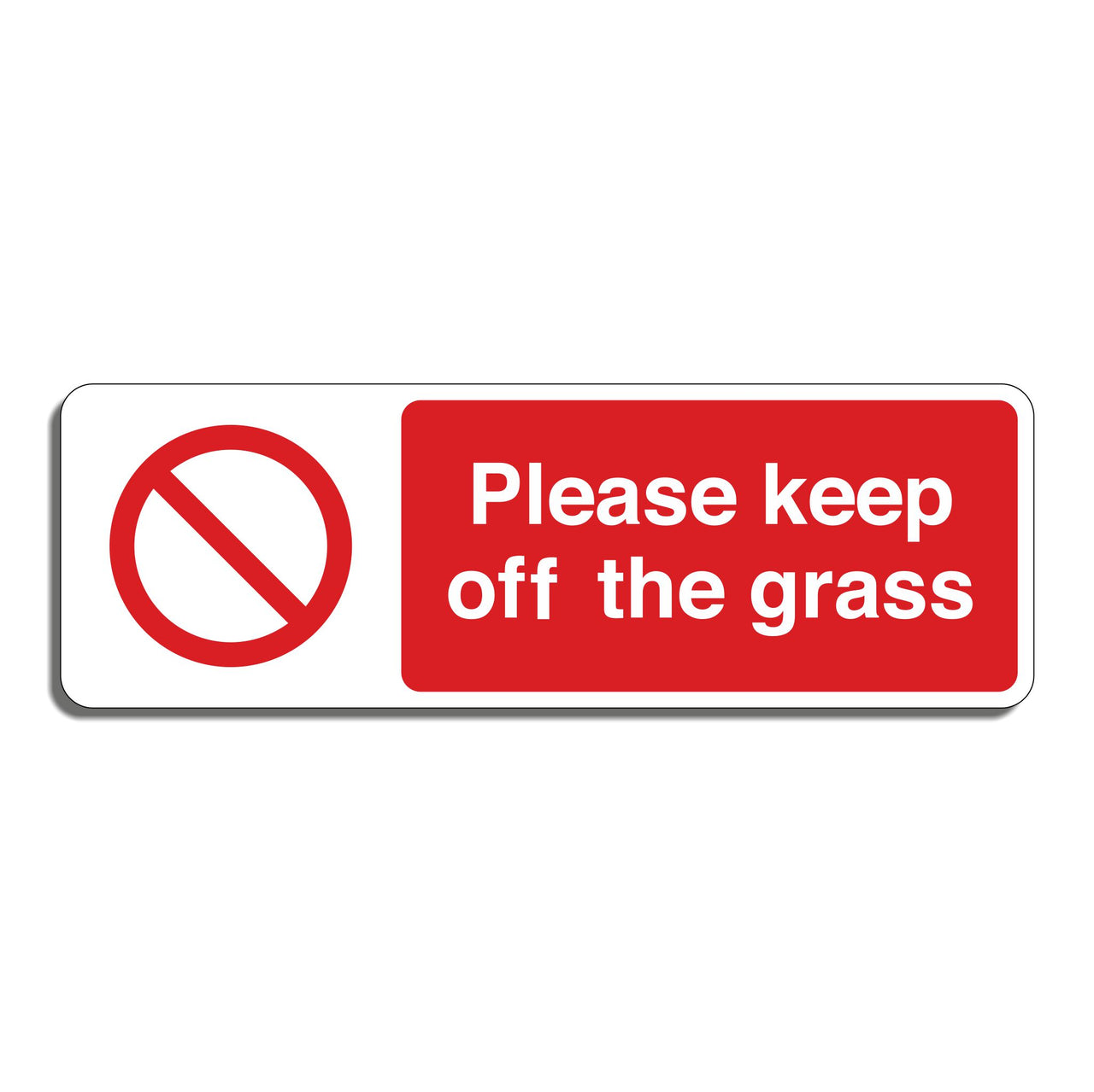Please Keep Off The Grass Sign
