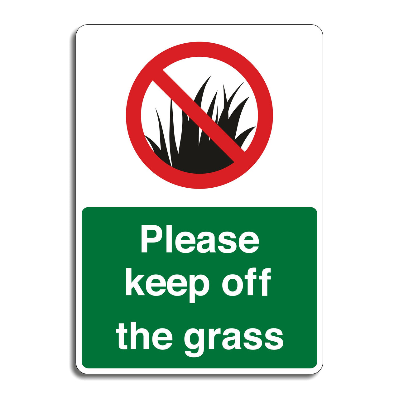 Please Keep Off The Grass Sign