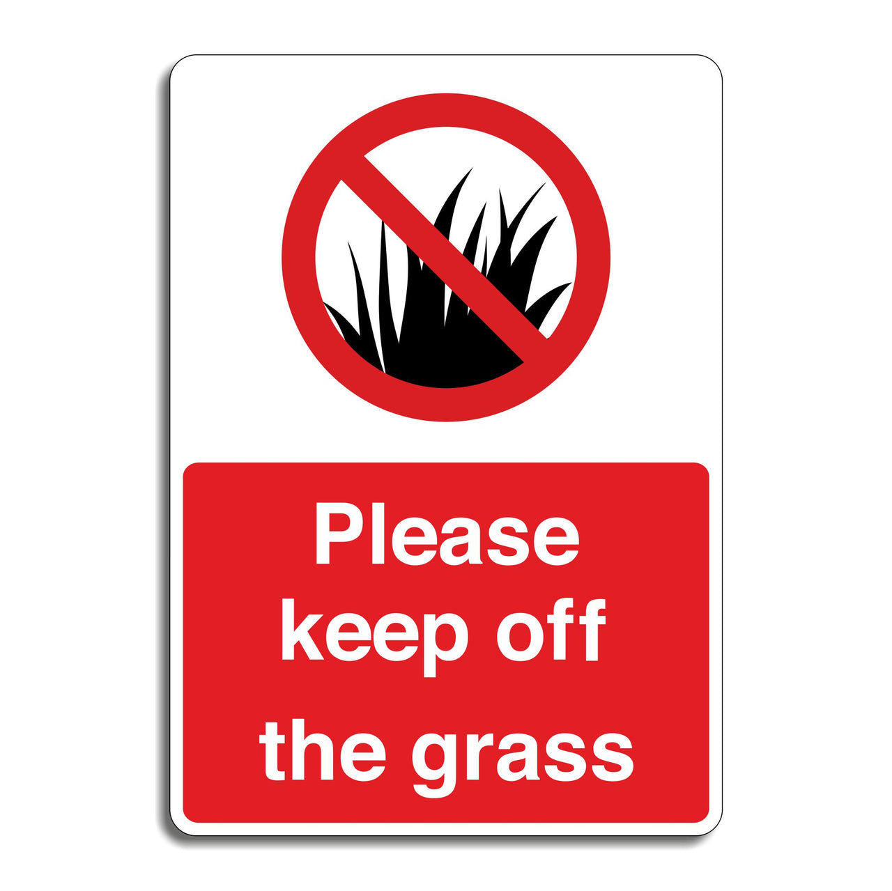 Please Keep Off The Grass Sign