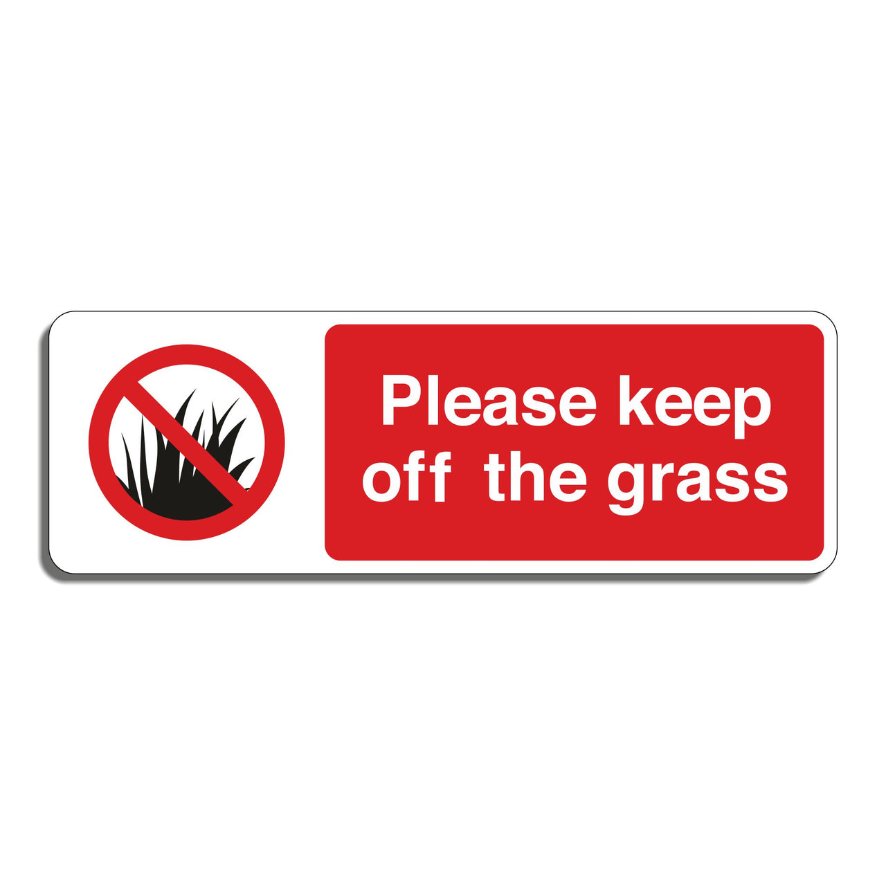 Please Keep Off The Grass Sign