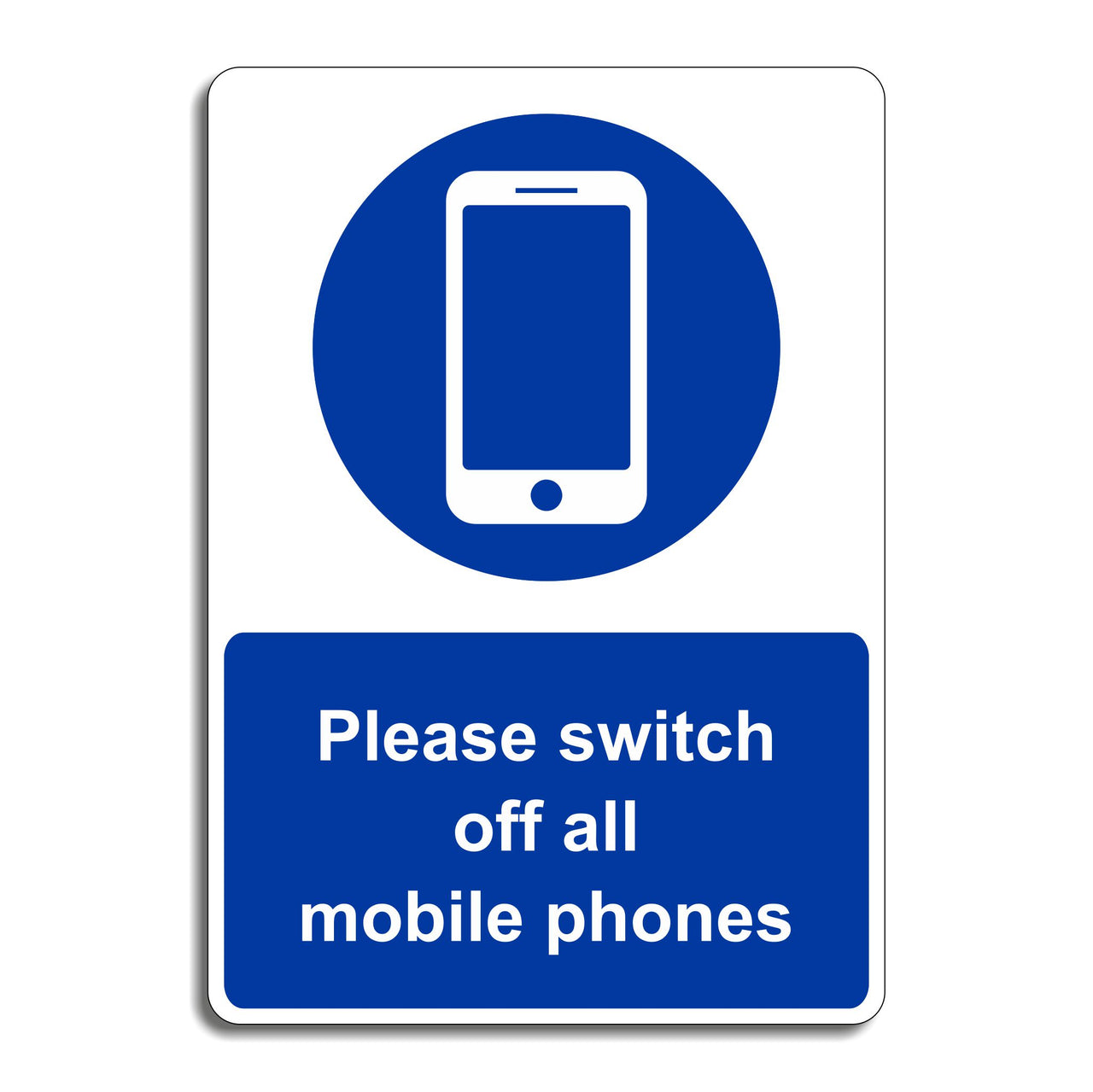 Please Switch Off All Mobile Phones Sign