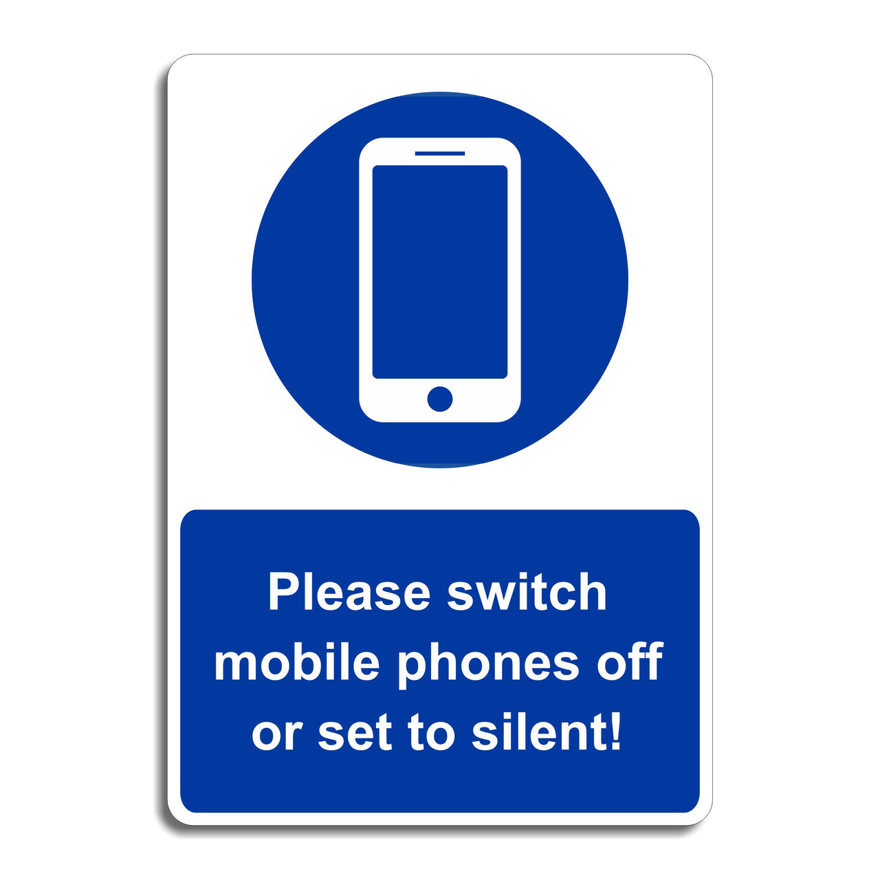 Please Switch Mobile Phones Off Or Set To Silent Sign