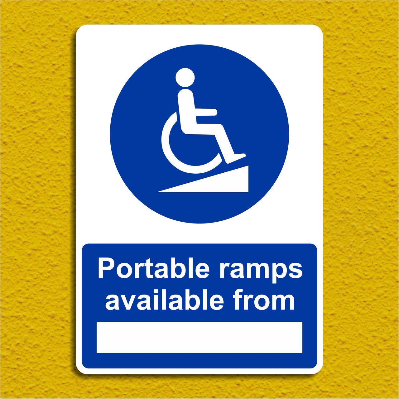 Portable Ramps Available From Sign