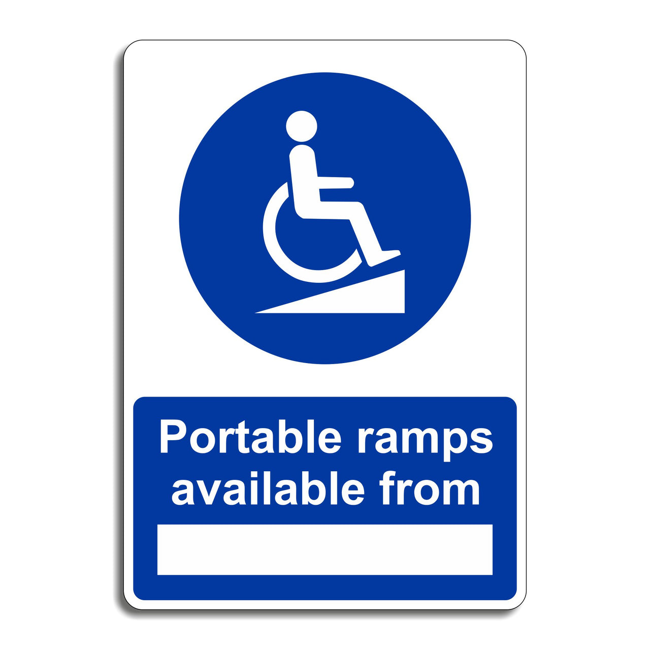 Portable Ramps Available From Sign