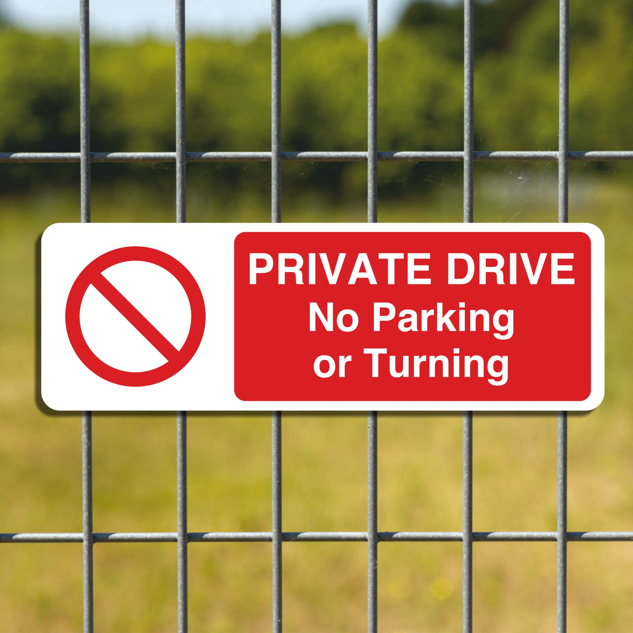 Private Drive No Parking Or Turning Sign
