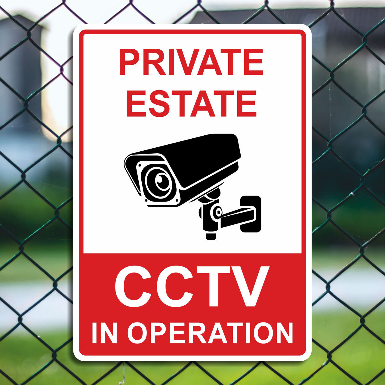 Private Estate CCTV In Operation Sign
