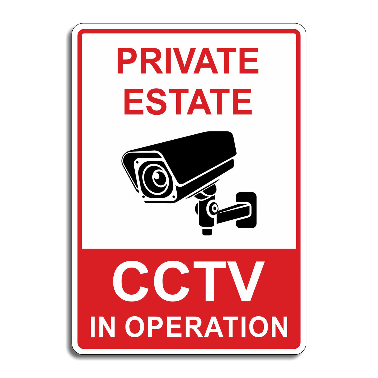 Private Estate CCTV In Operation Sign