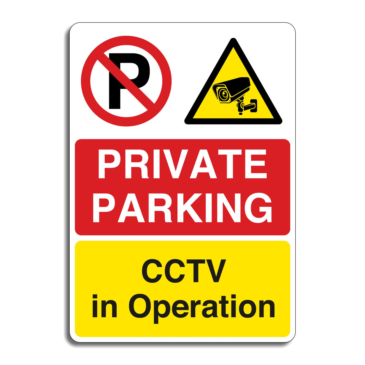 Private Parking CCTV In Operation Sign