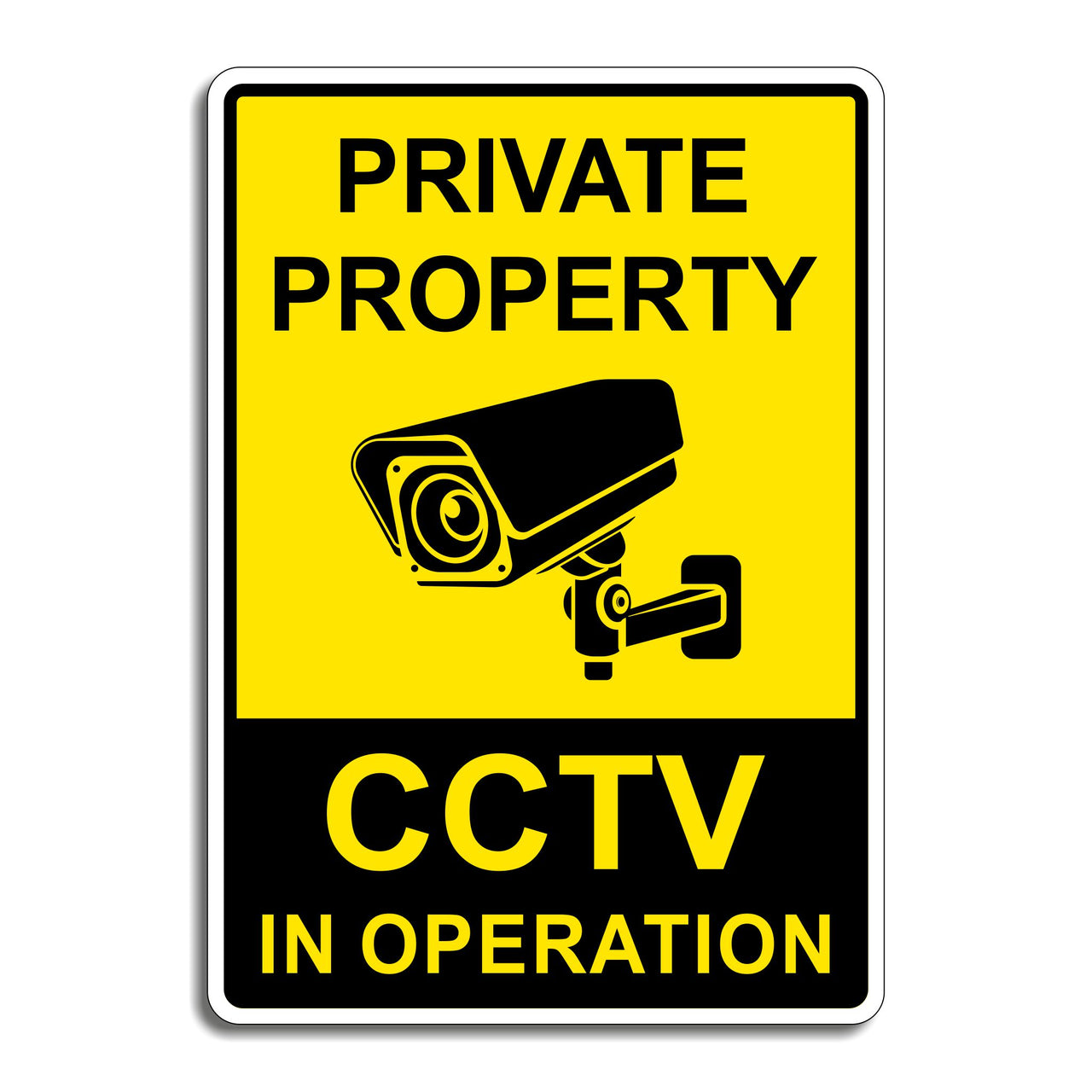 Private Property CCTV In Operation Sign