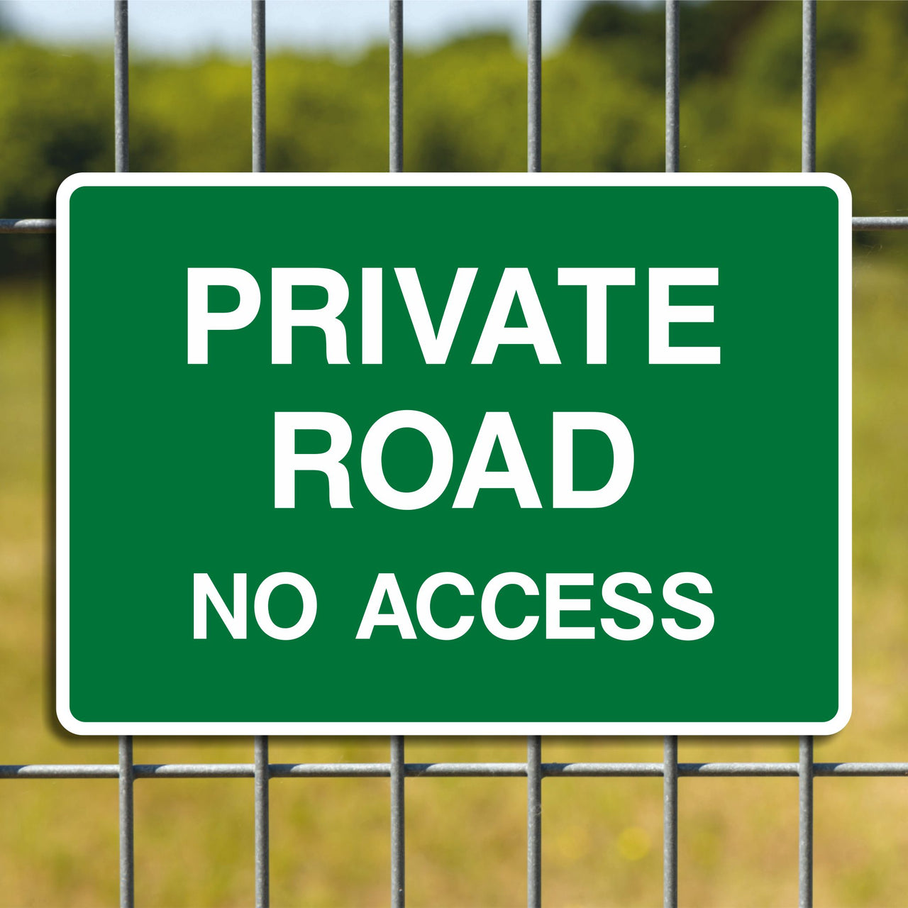 Private Road No Access Sign